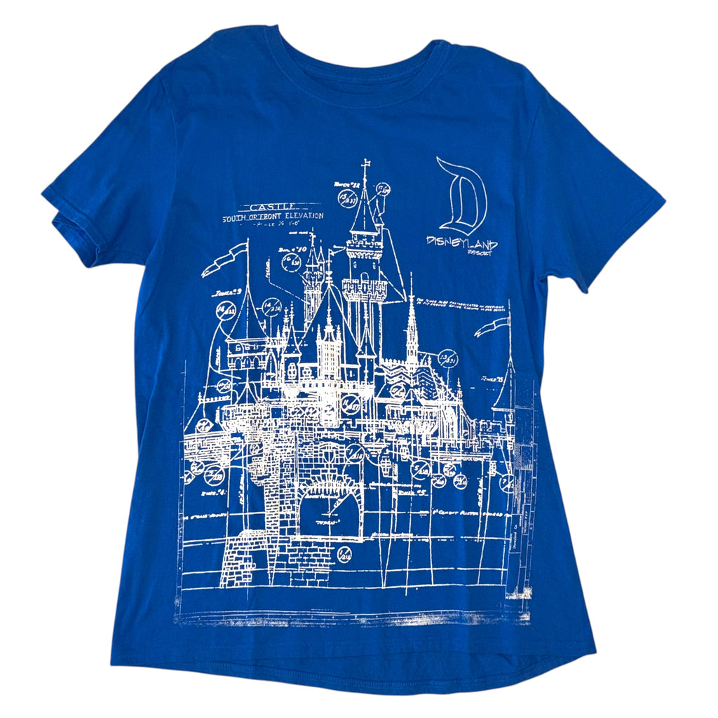 Disney Parks - Disneyland Castle Blue Graphic T-Shirt