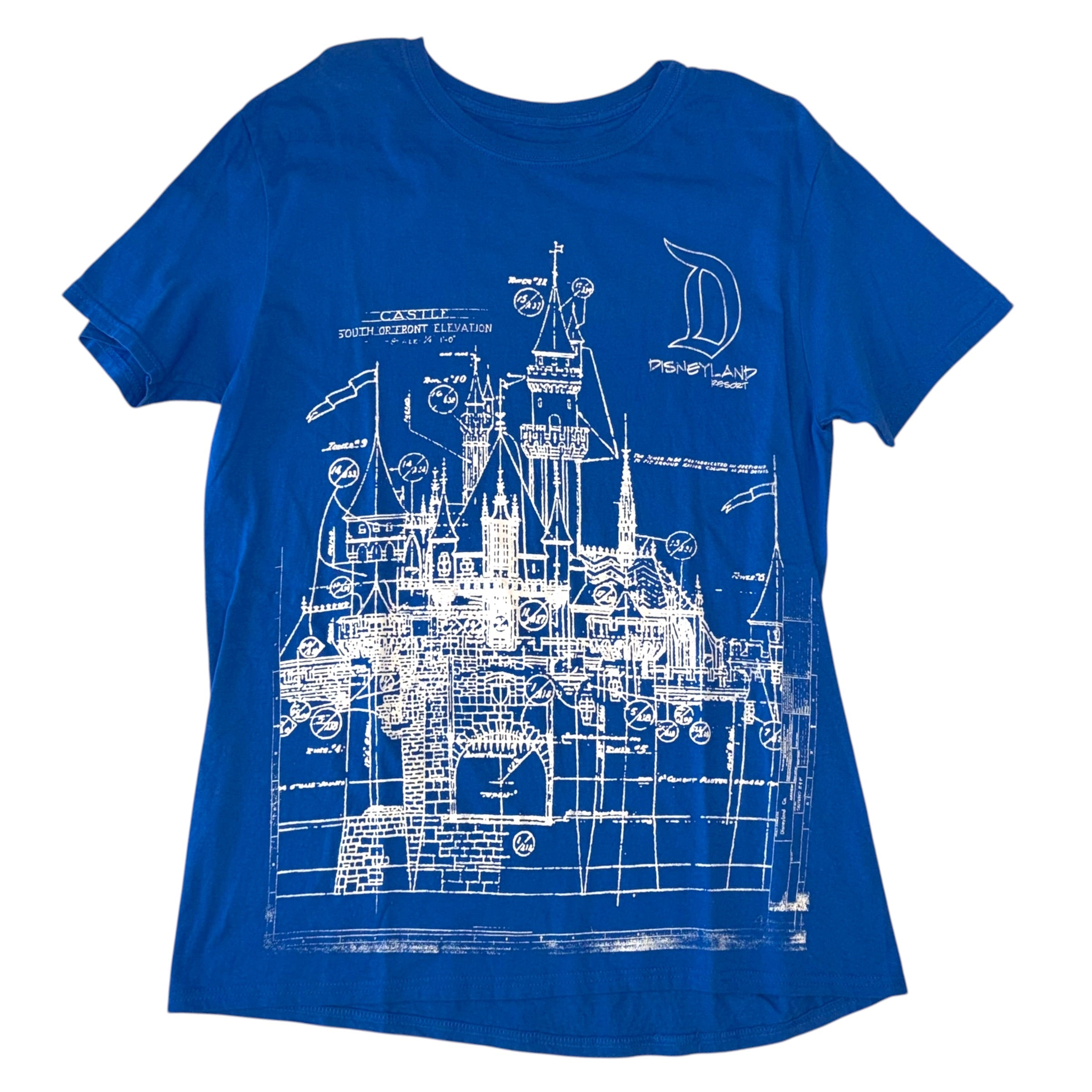 Disney Parks - Disneyland Castle Blue Graphic T-Shirt