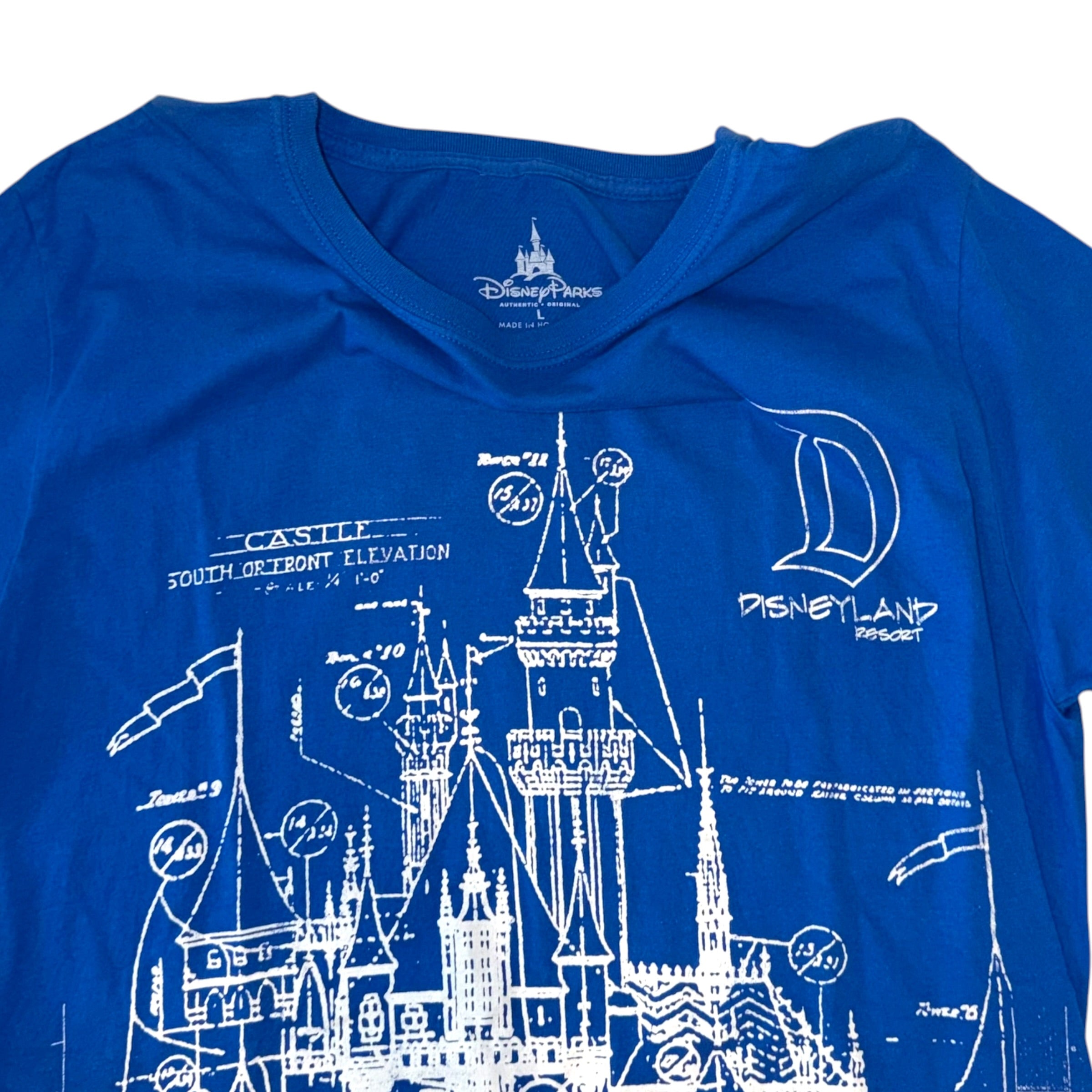 Disney Parks - Disneyland Castle Blue Graphic T-Shirt