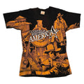 Country Western American - AOP Black Graphic T-Shirt