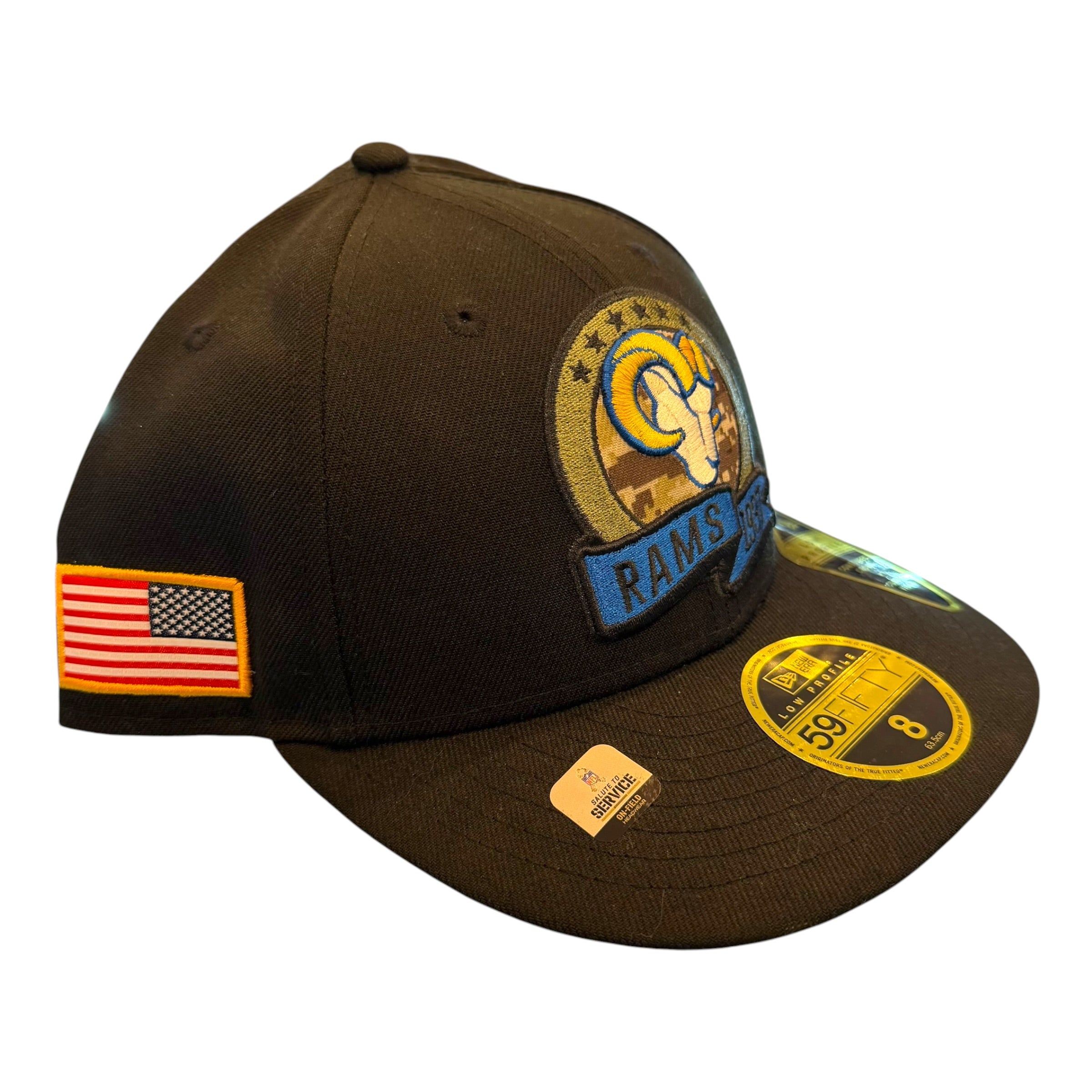 New Era - LA Rams Low Profile Military Camo Fitted Hat