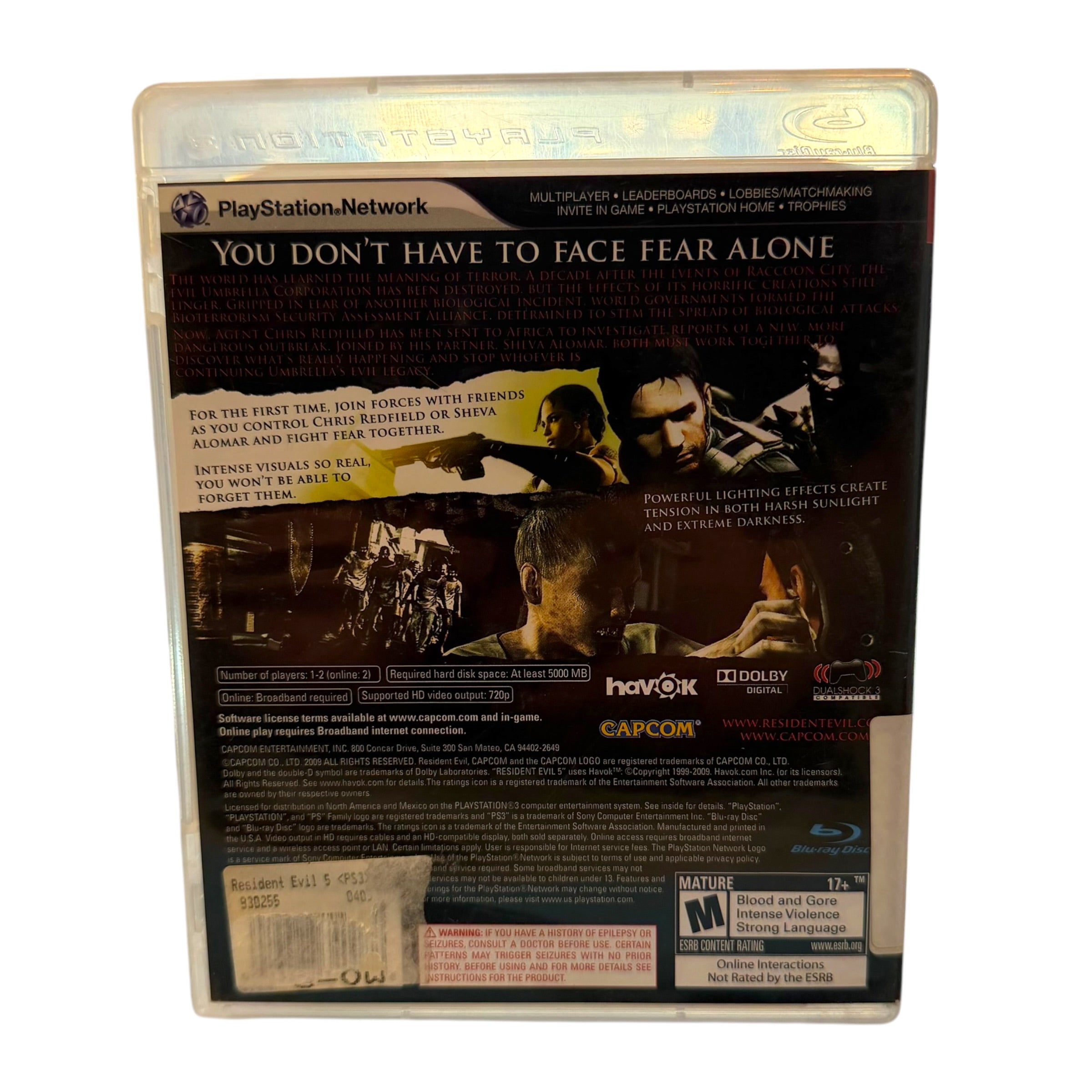 Playstation 3 - Resident Evil 5 CIB