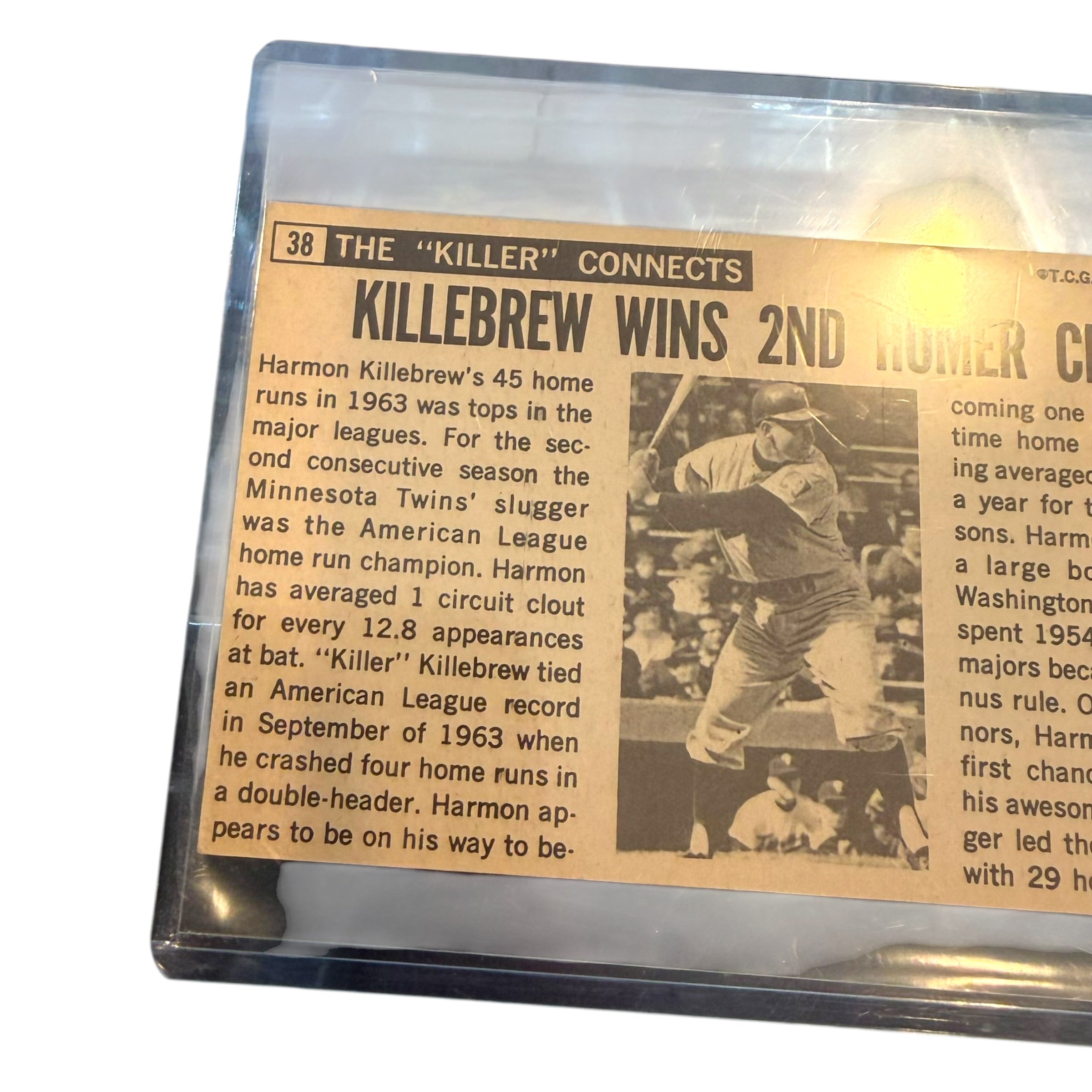 Topps 1964 Harmon Killbrew Frank Robinson Oversize Card Lot