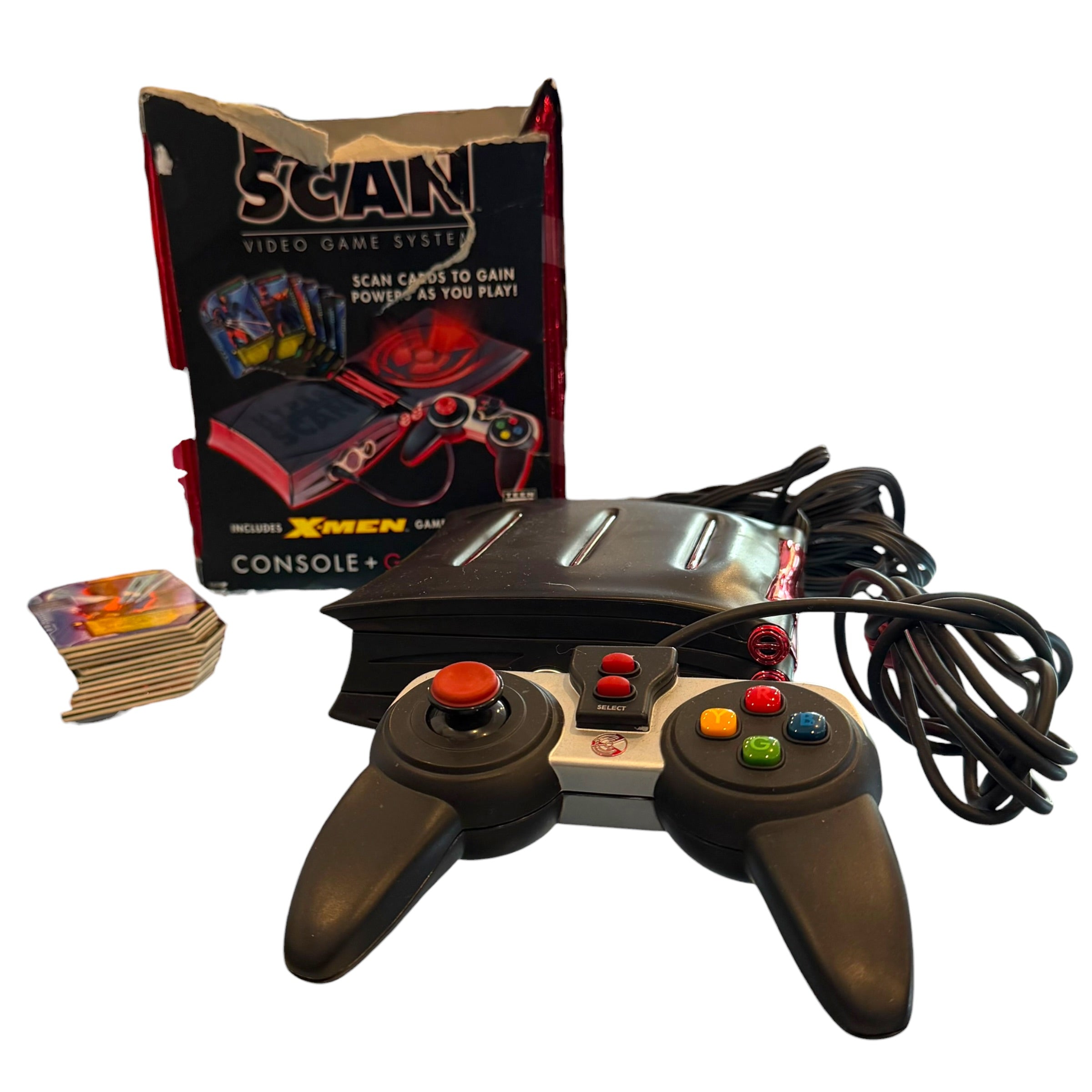 Mattel - Hyper Scan Video Game System 2006 w/ X-Men Cards