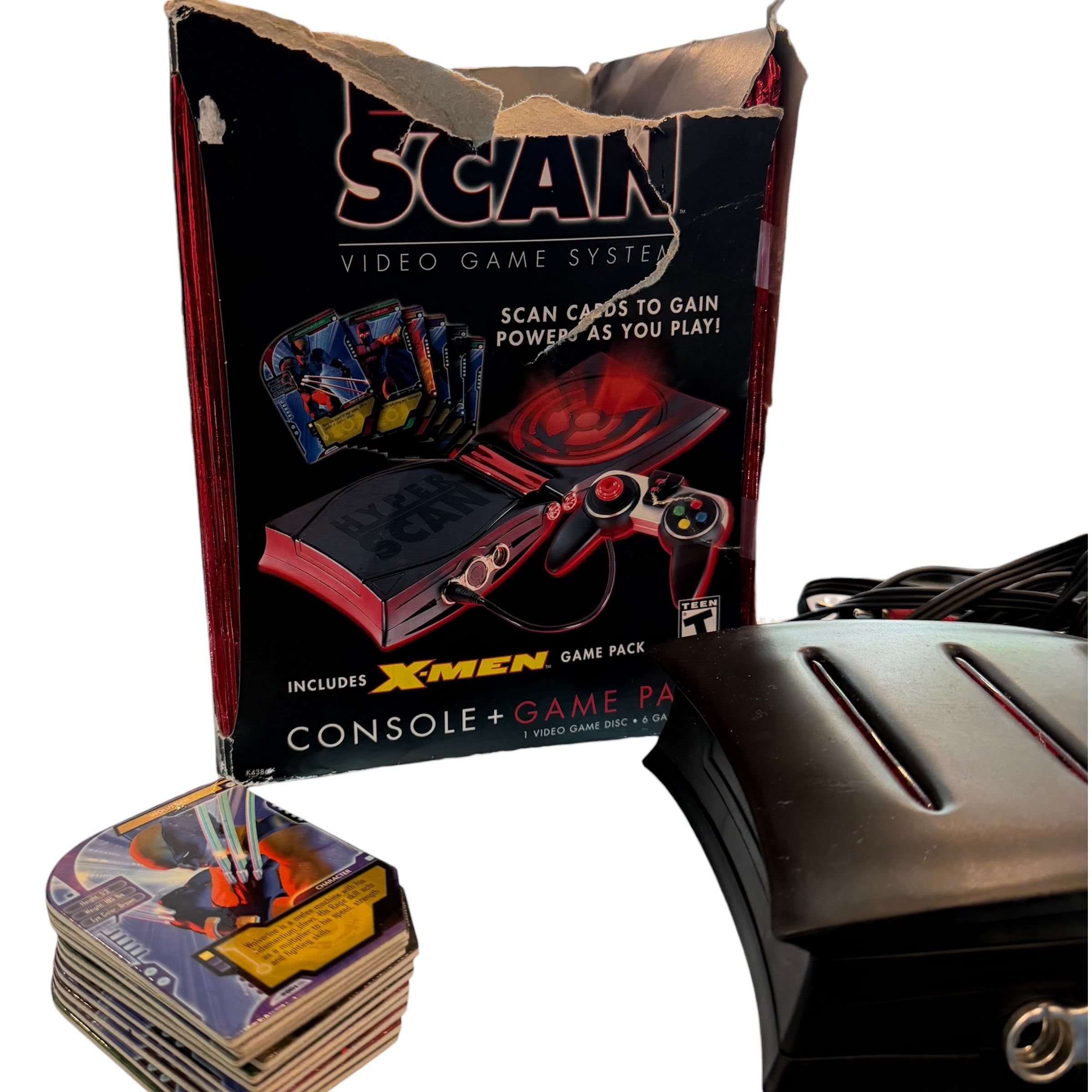 Mattel - Hyper Scan Video Game System 2006 w/ X-Men Cards