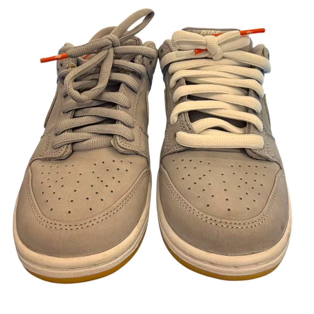 Nike - SB Dunk Low Pro ISO 6.5 Men Orange Gum Wolf Grey Sneakers