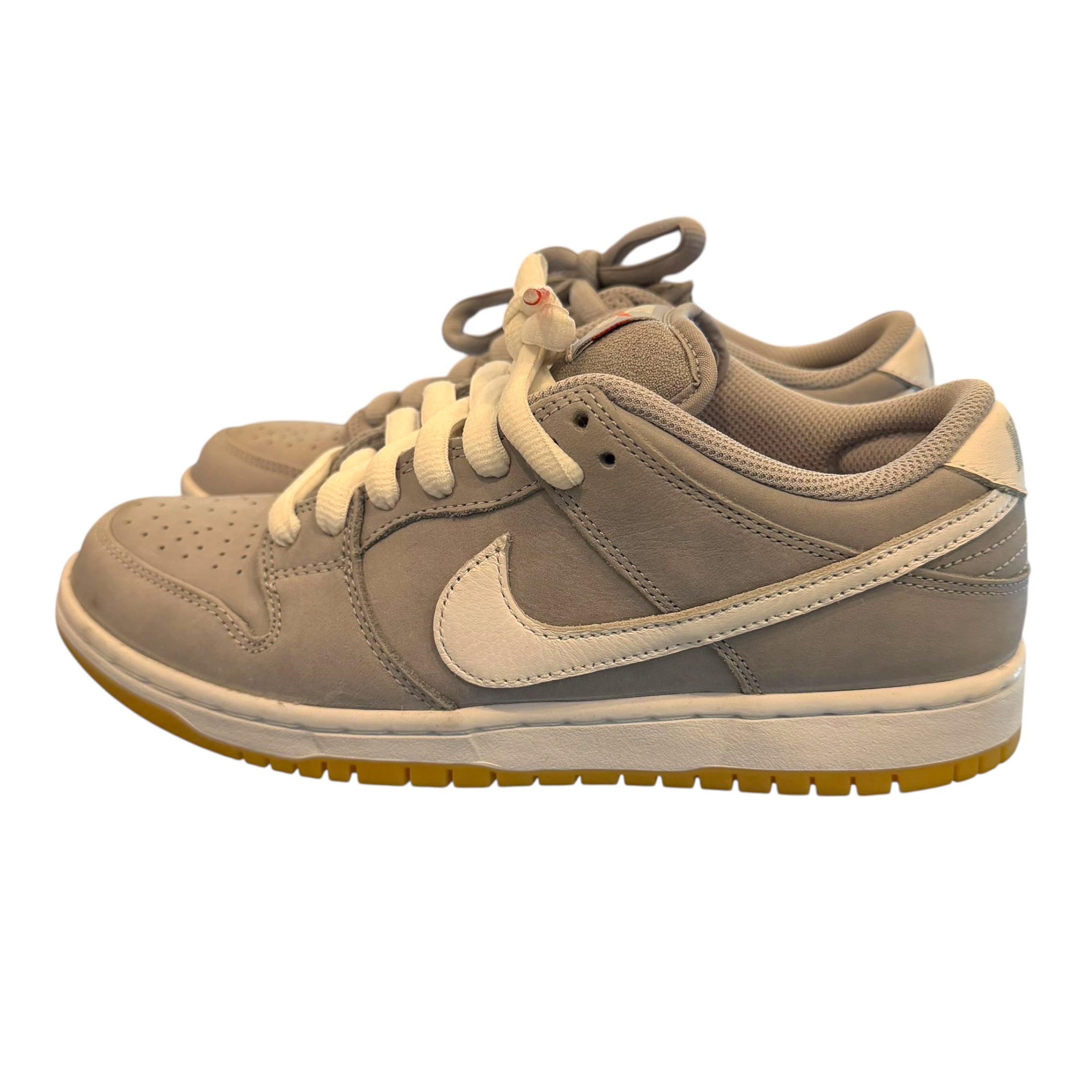 Nike - SB Dunk Low Pro ISO 6.5 Men Orange Gum Wolf Grey Sneakers