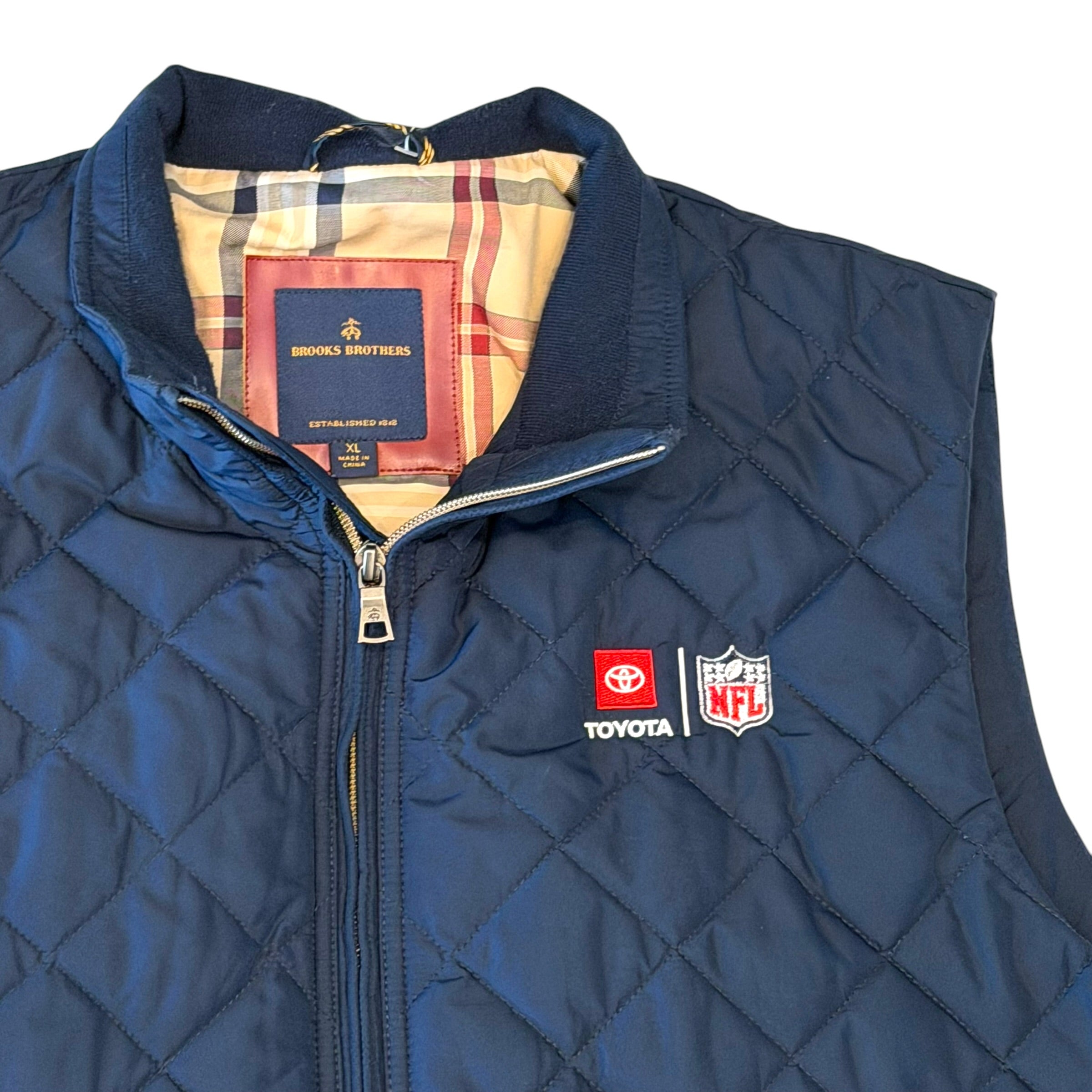 Brooks Brothers - Toyota NFL Navy Quilted Vest