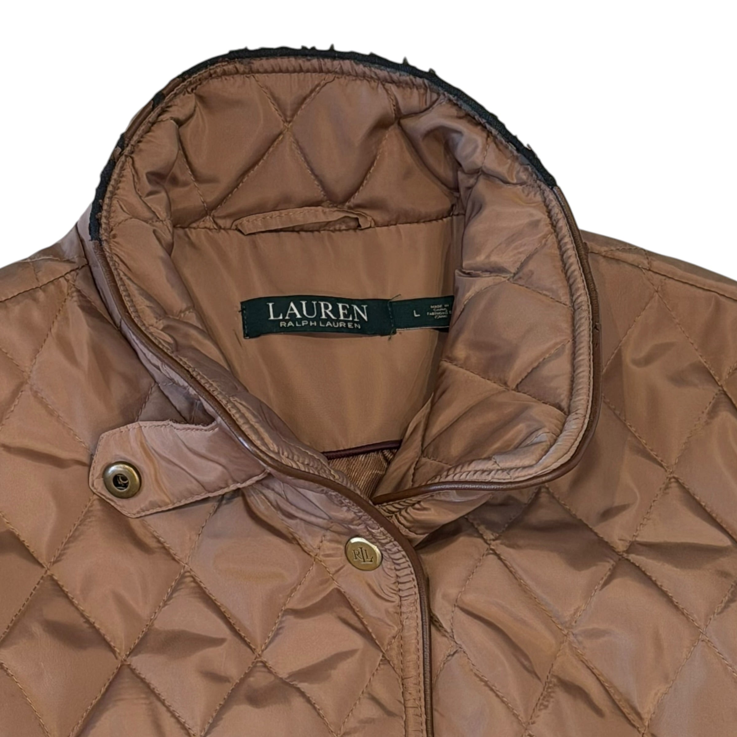 Ralph Lauren - Light Brown Quilted Womens Jacket