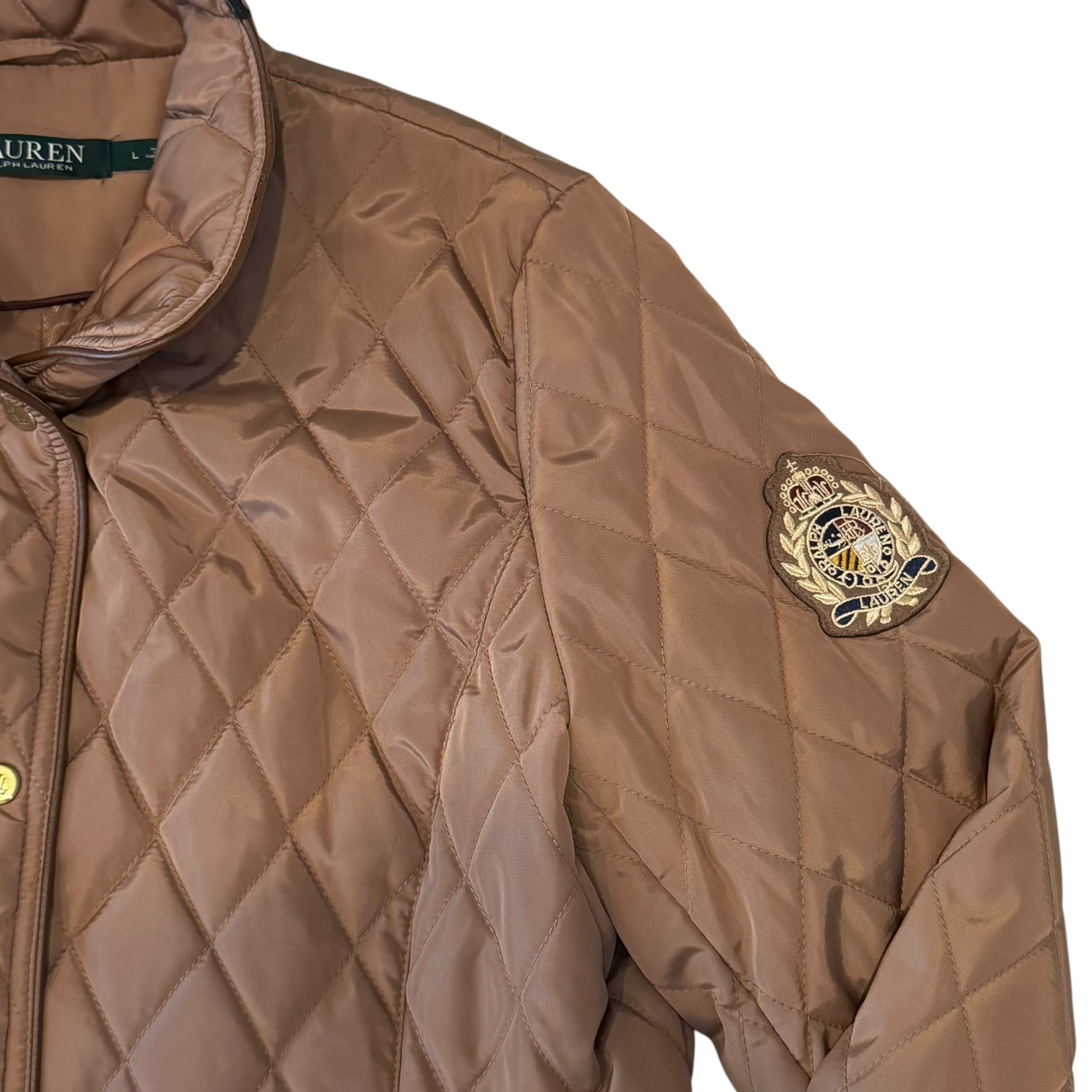 Ralph Lauren - Light Brown Quilted Womens Jacket