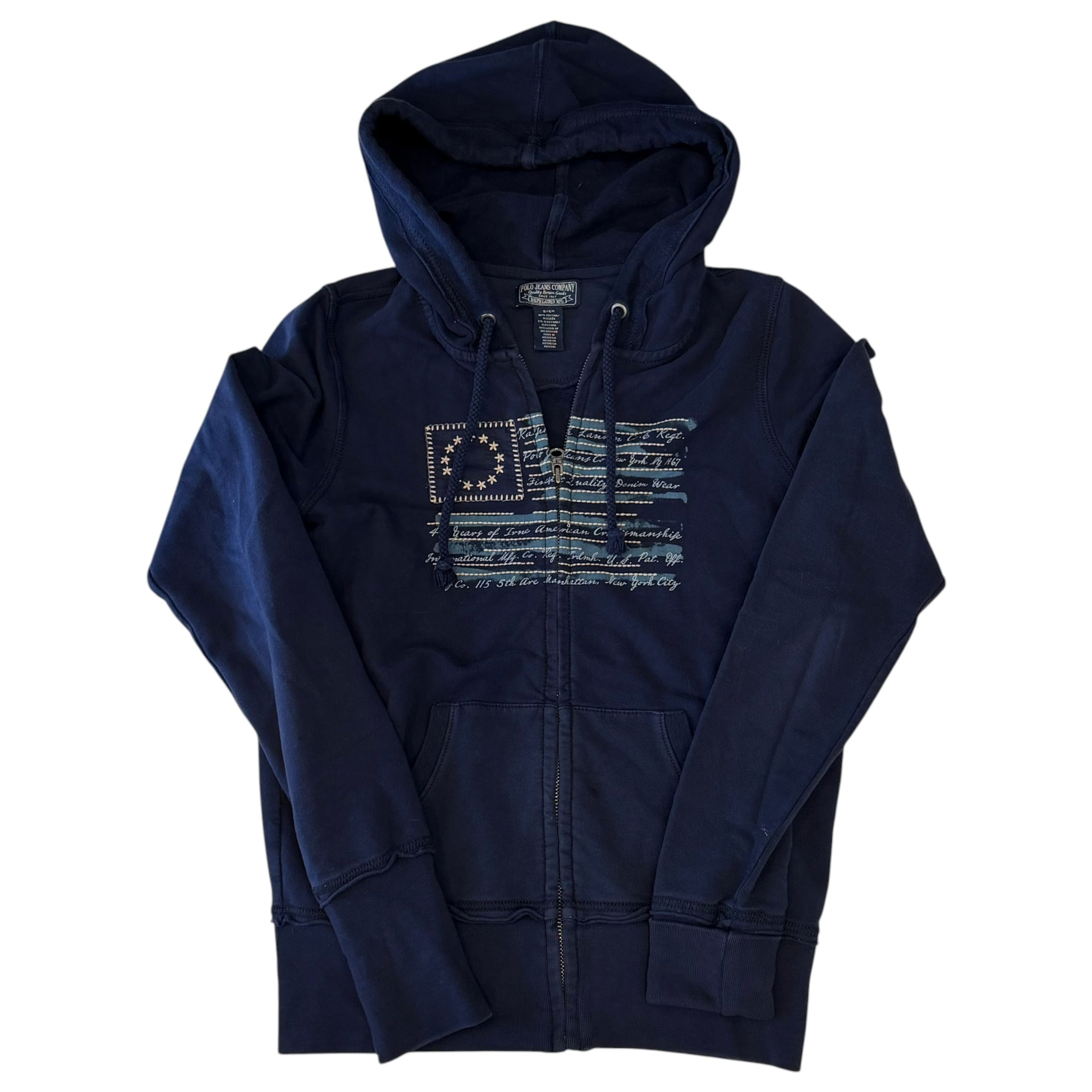 Polo Jeans Company - Ralph Lauren USA Full Zip Vintage Y2K Hoodie Sweatshirt