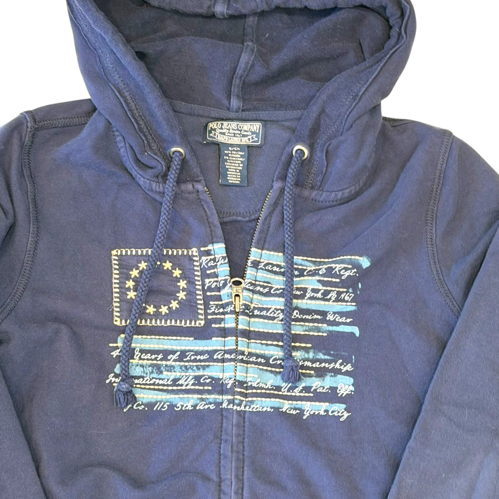 Polo Jeans Company - Ralph Lauren USA Full Zip Vintage Y2K Hoodie Sweatshirt