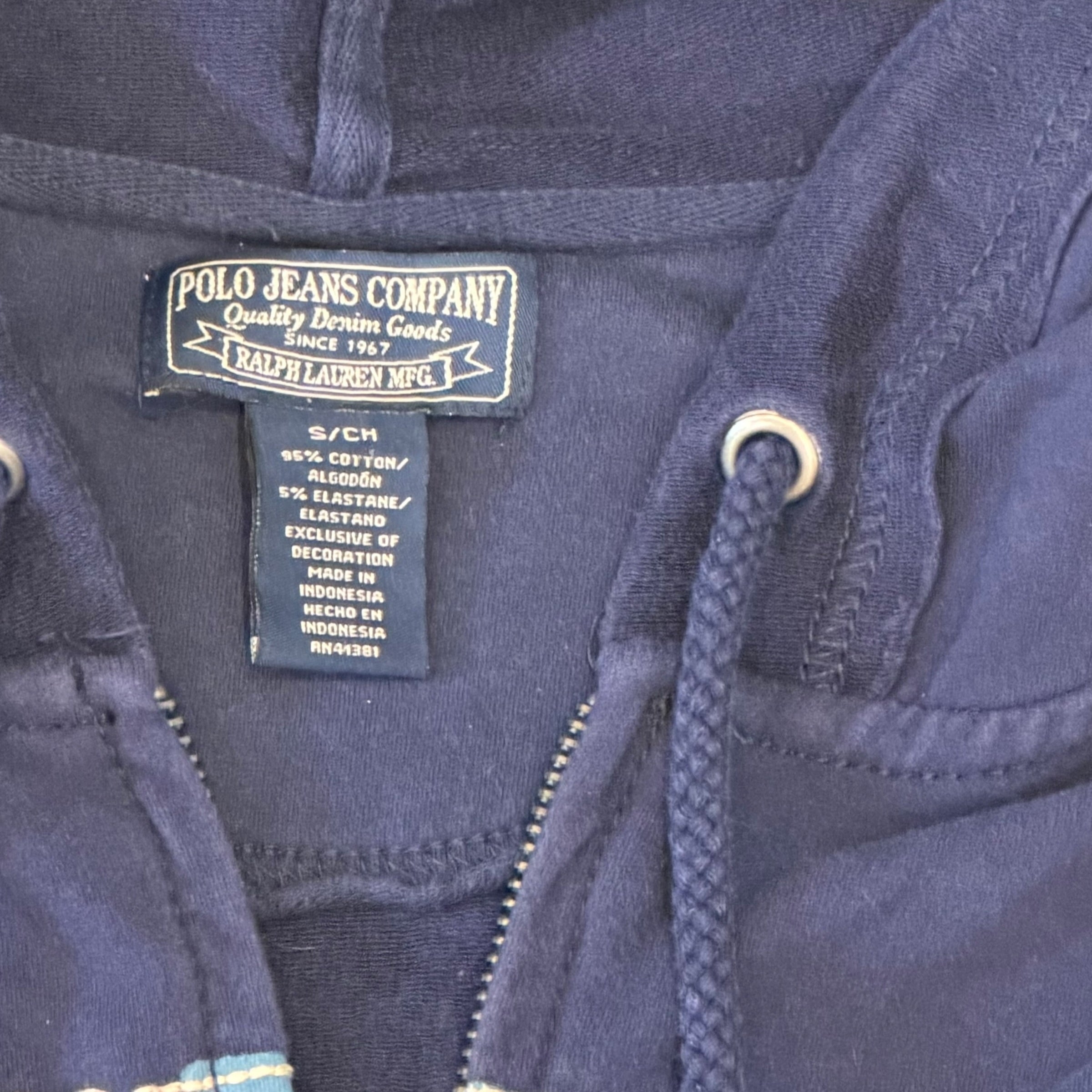 Polo Jeans Company - Ralph Lauren USA Full Zip Vintage Y2K Hoodie Sweatshirt