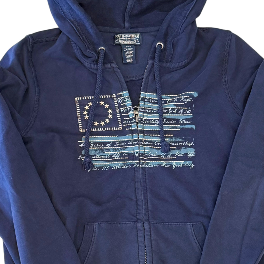 Polo Jeans Company - Ralph Lauren USA Full Zip Vintage Y2K Hoodie Sweatshirt