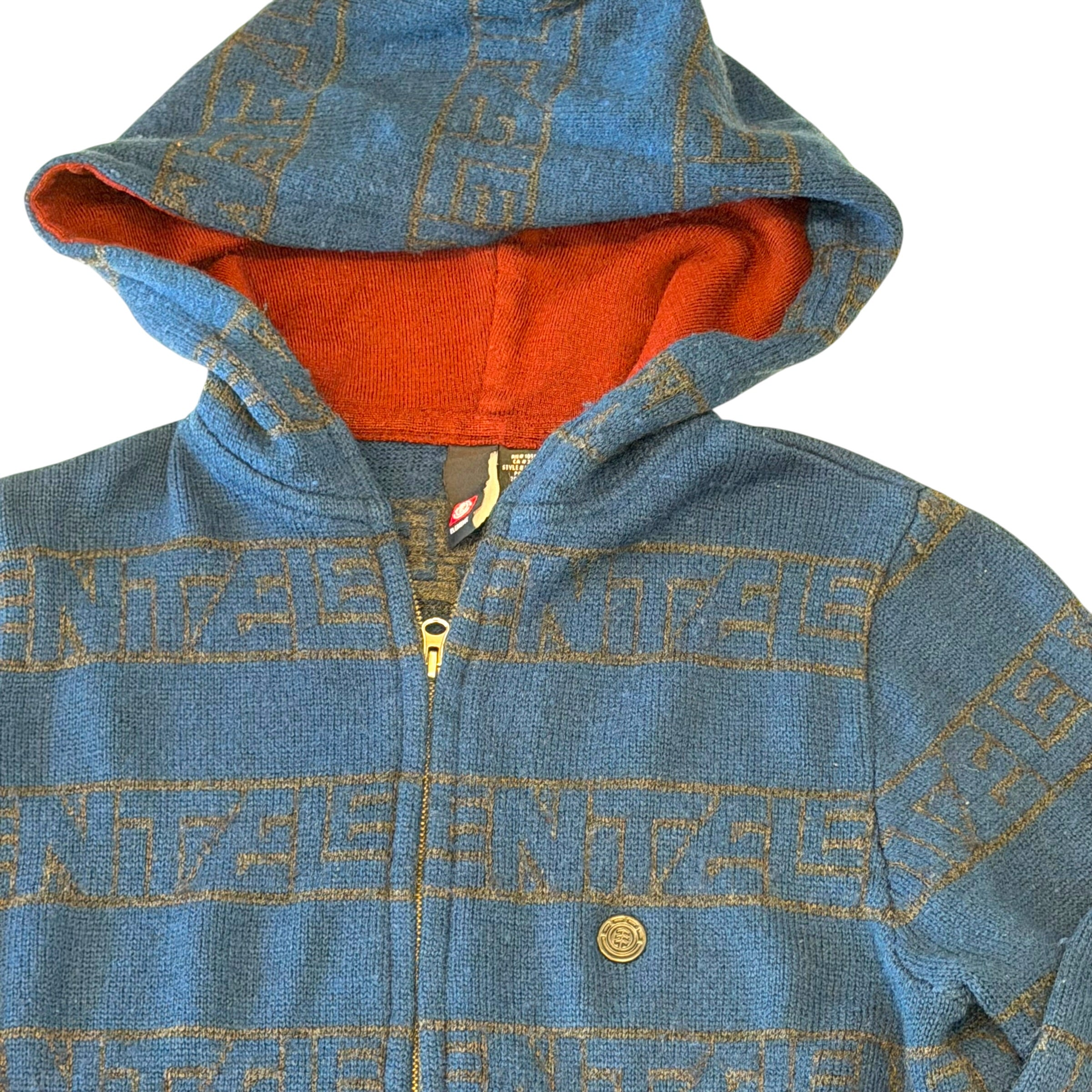 Element - Navy Fleece Knit Hoodie Sweatshirt