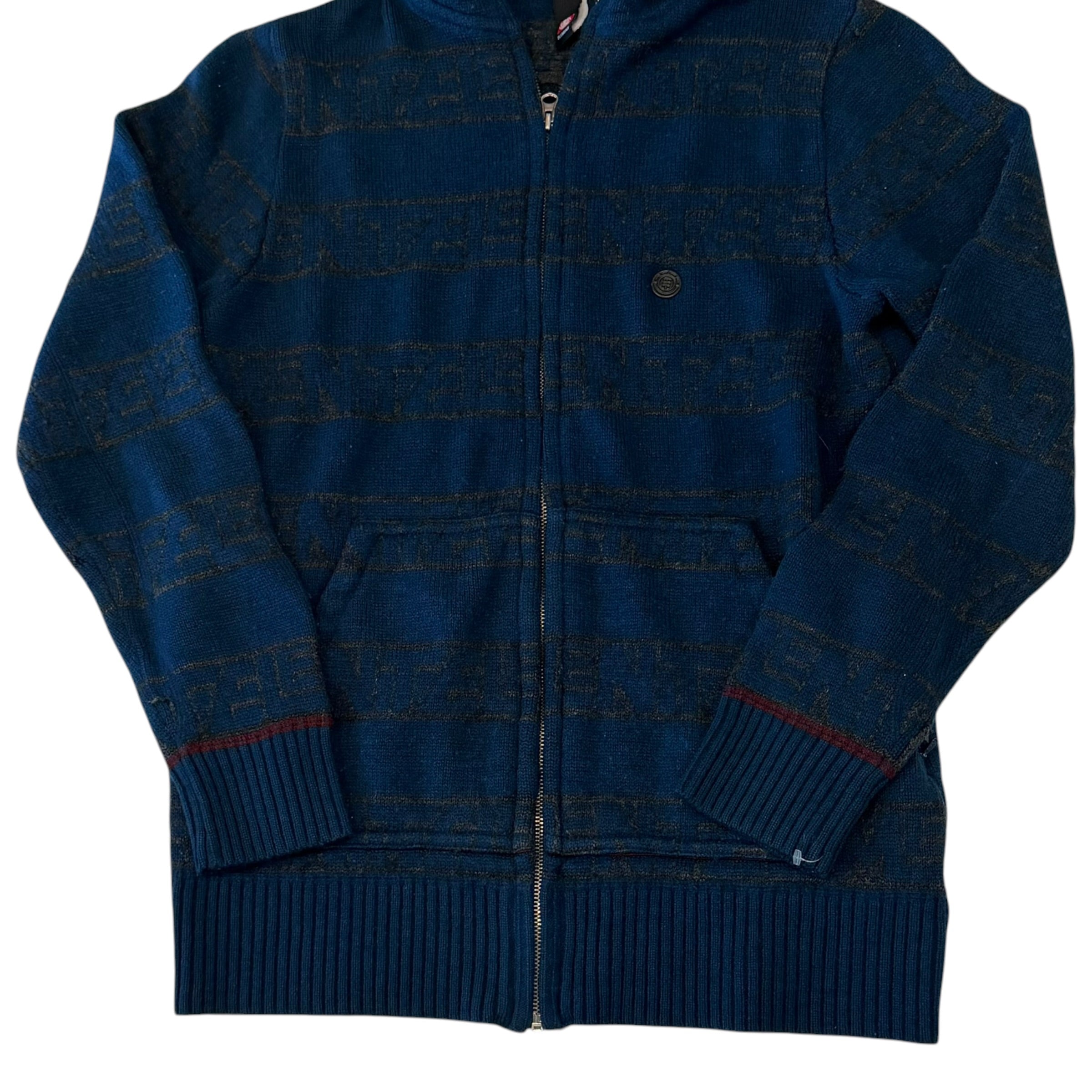 Element - Navy Fleece Knit Hoodie Sweatshirt