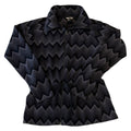The North Face - Black Pattern Knit Full Zip Women's Sweatshirt