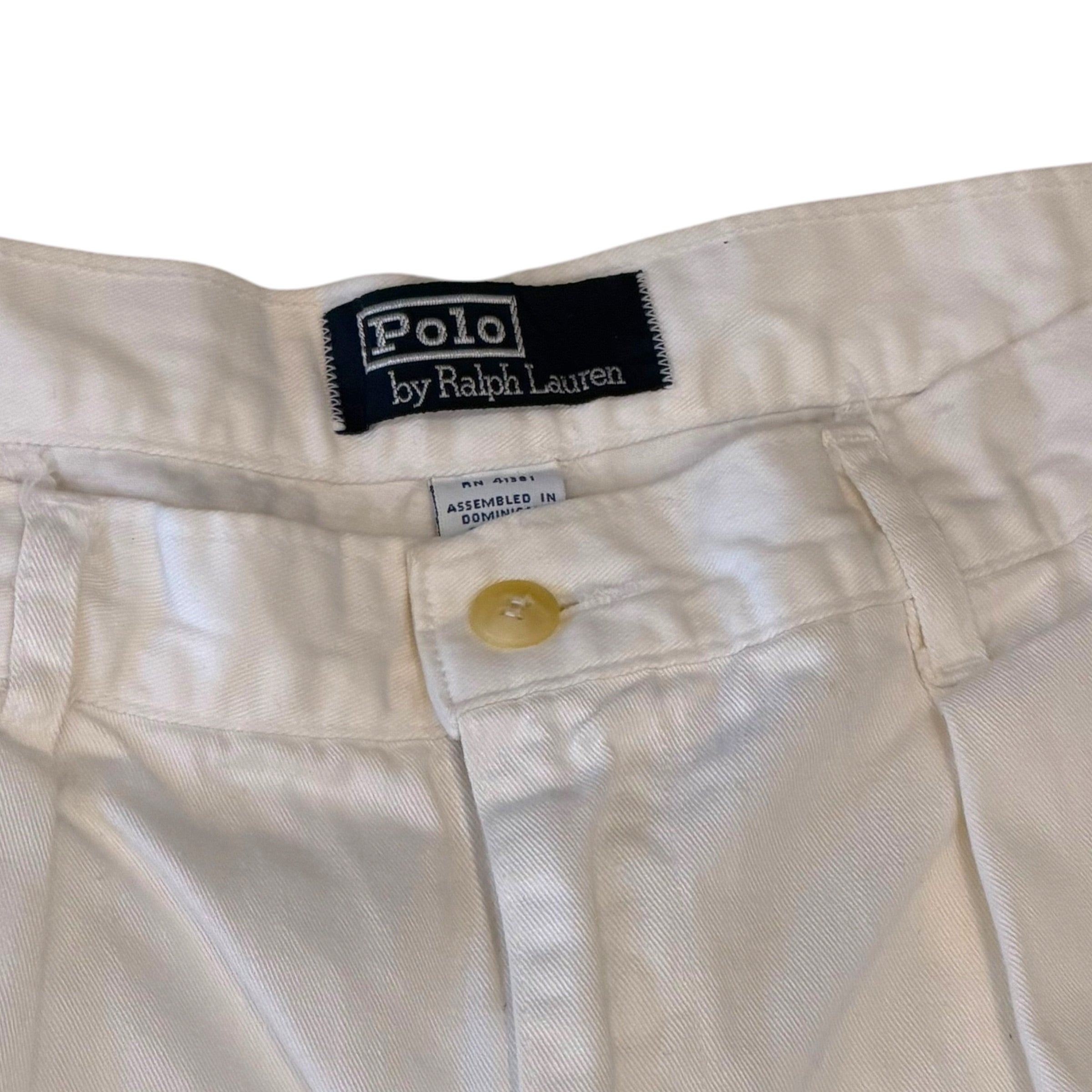Polo Ralph Lauren - Vintage 90s White Short Shorts