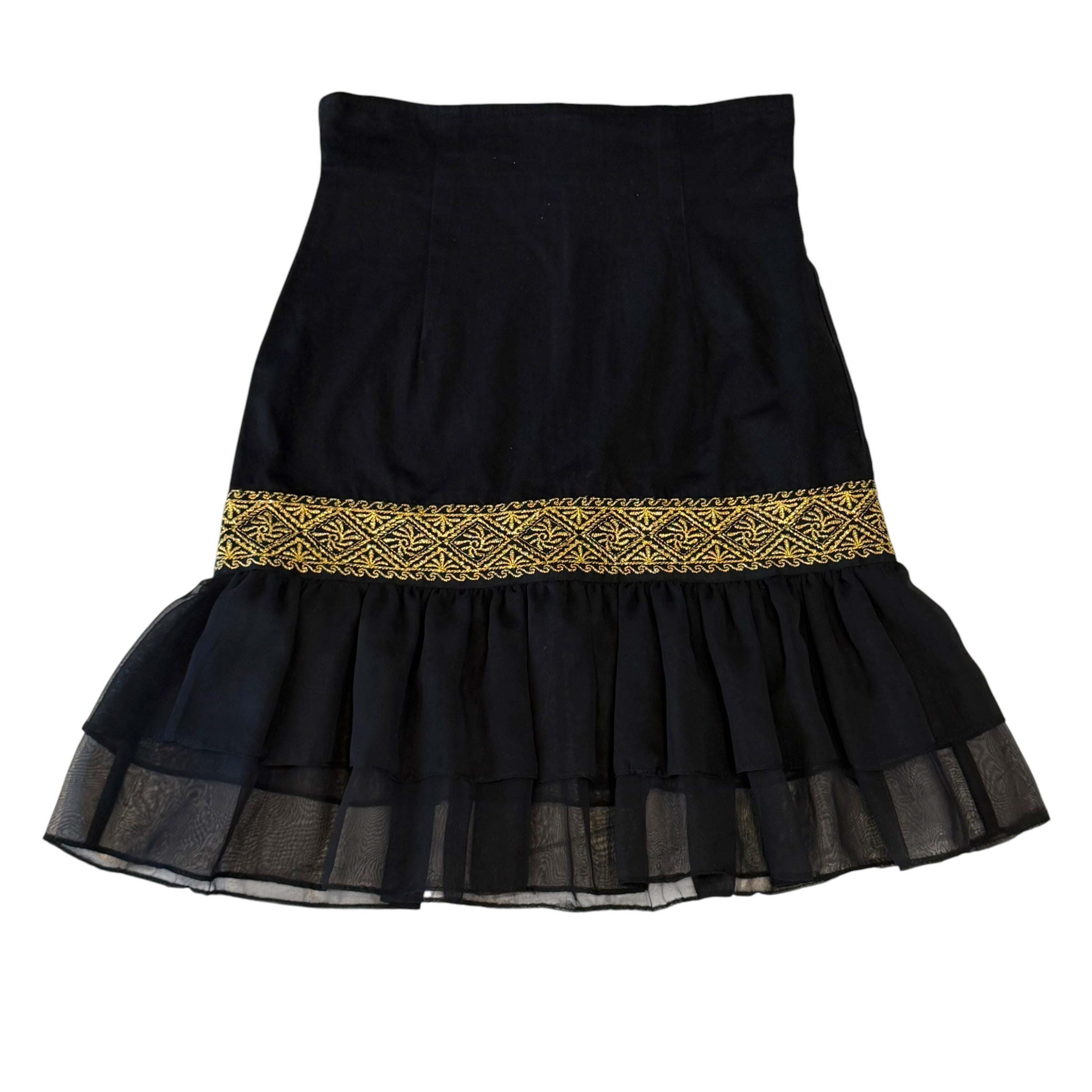 Switch USA - Black Ruffle Vintage 90s Skirt
