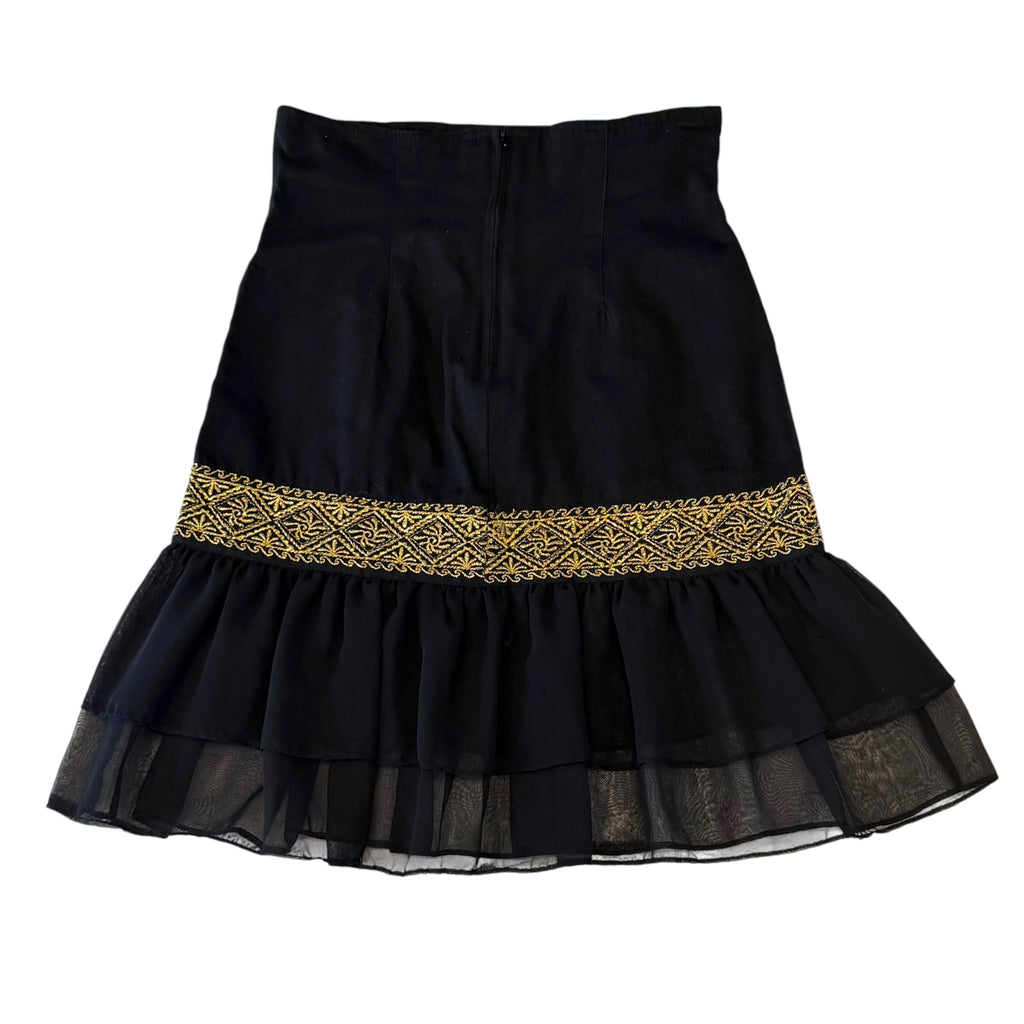 Switch USA - Black Ruffle Vintage 90s Skirt