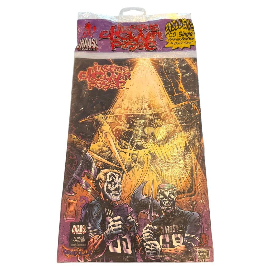Chaos Comics - Insane Clown Posse #2 Vintage 2000 Factory Sealed Comic + CD