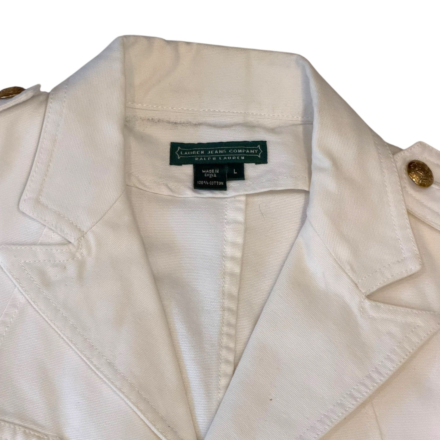 Ralph Lauren - Lauren Jeans Co White Denim Vintage Jacket
