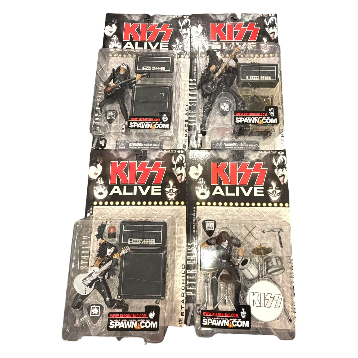 McFarlane Toys - KISS Alive Super Stage NIB 4 Complete Figure Set