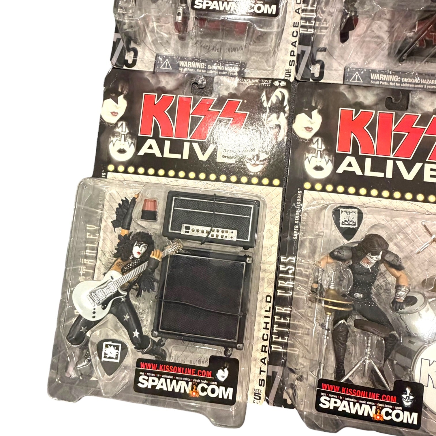 McFarlane Toys - KISS Alive Super Stage NIB 4 Complete Figure Set