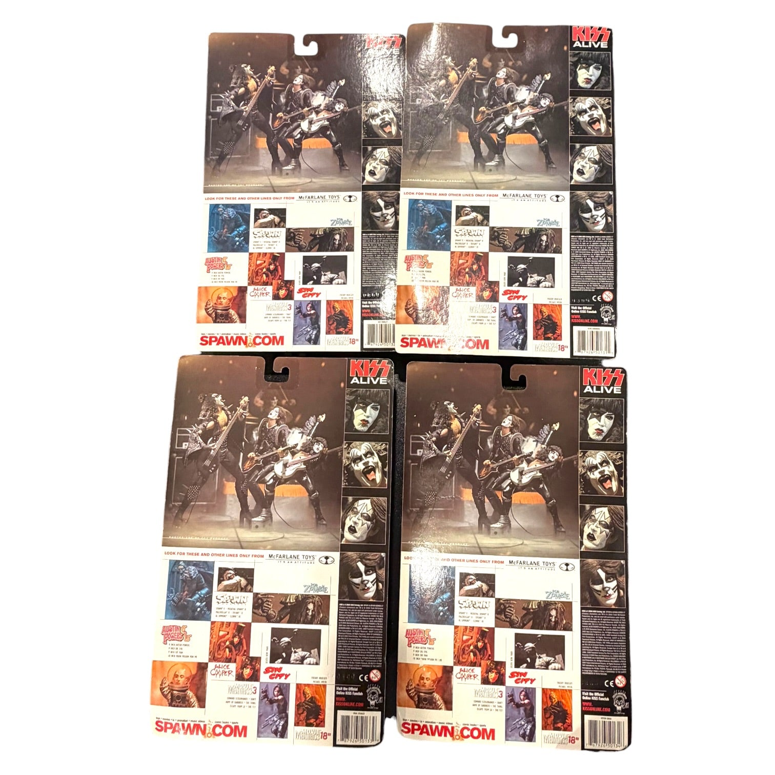 McFarlane Toys - KISS Alive Super Stage NIB 4 Complete Figure Set