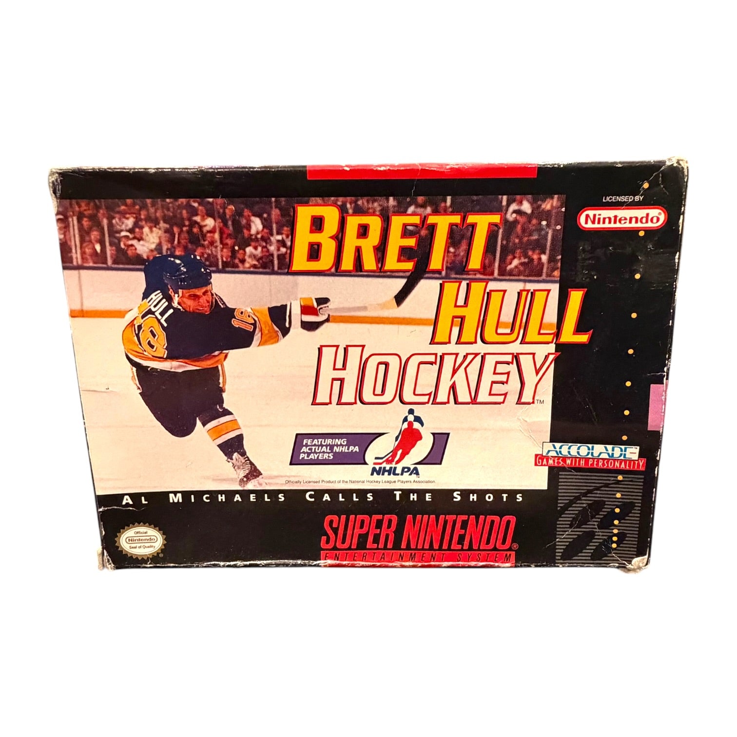 Super Nintendo - Brett Hull Hockey Boxed SNES Video Game