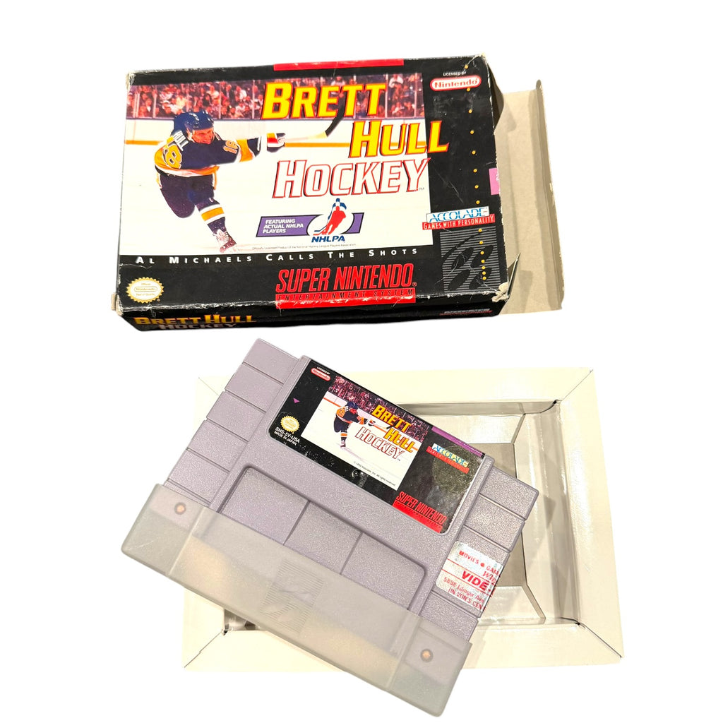 Super Nintendo - Brett Hull Hockey Boxed SNES Video Game
