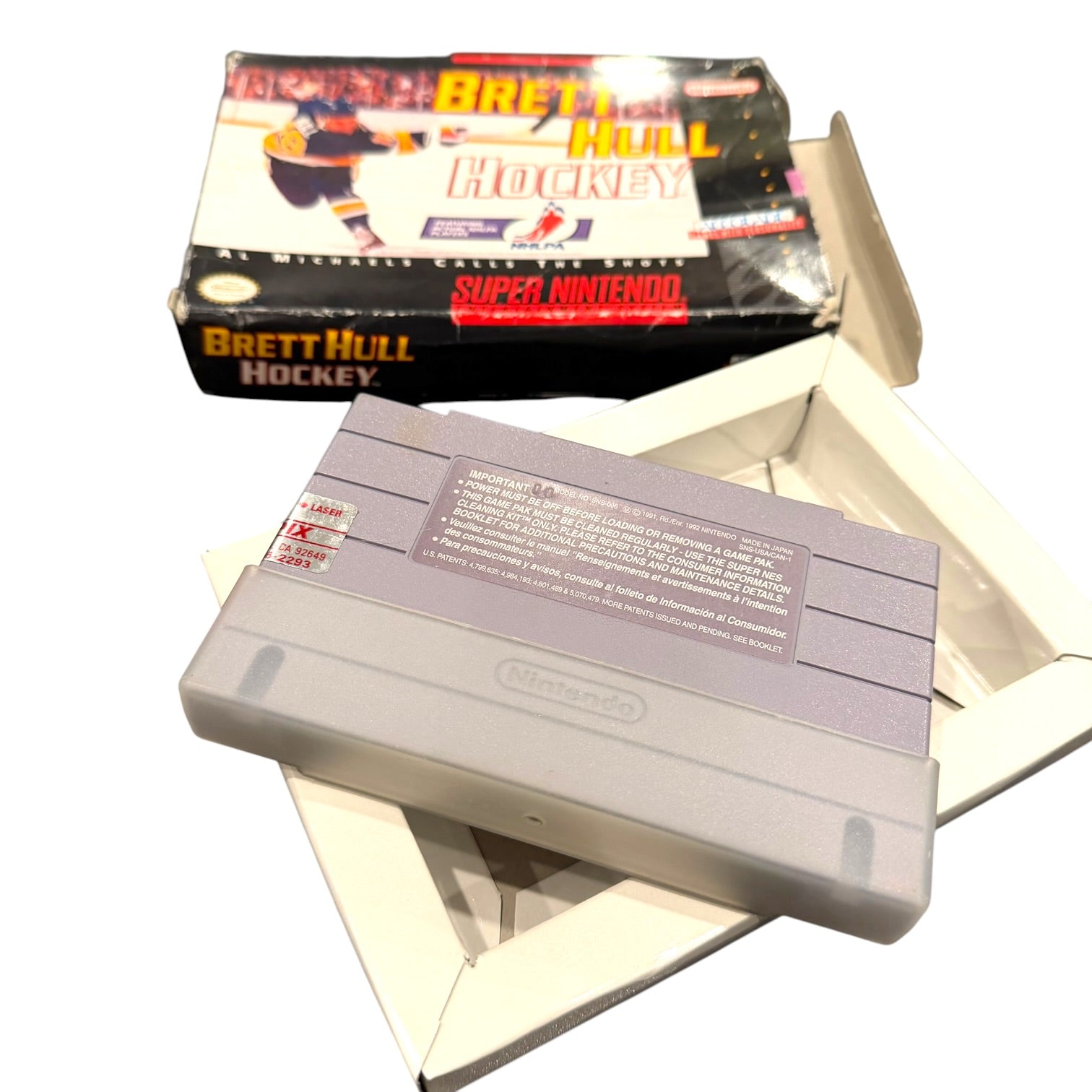 Super Nintendo - Brett Hull Hockey Boxed SNES Video Game