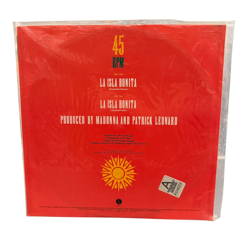 Madonna - LA is la Bonita Single Maxi 1987 Original Pressing Vinyl UK Import
