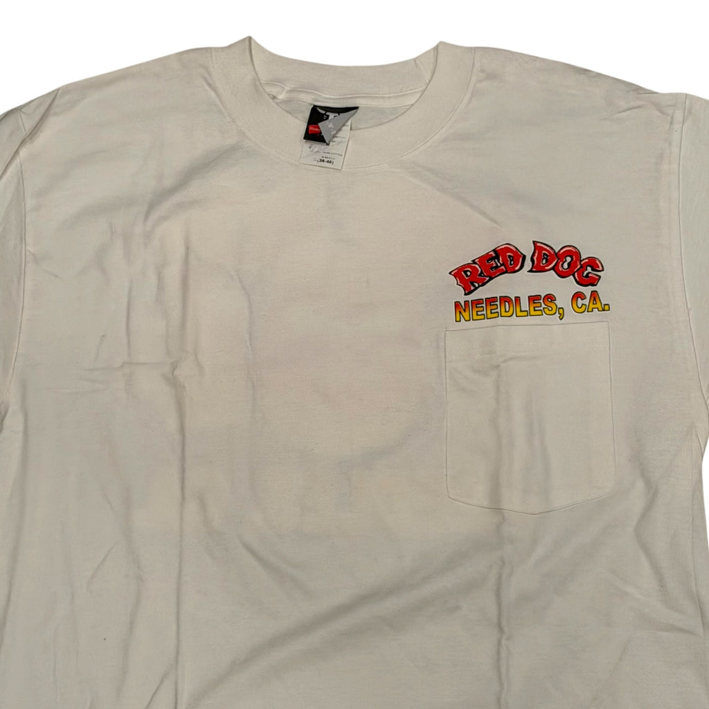 Hanes - Red Dog Needles, CA Pocket Vintage 90s T-Shirt