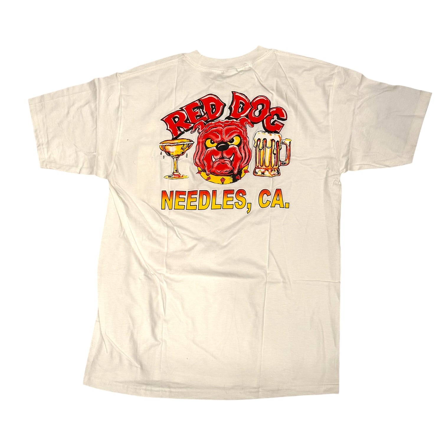 Hanes - Red Dog Needles, CA Pocket Vintage 90s T-Shirt