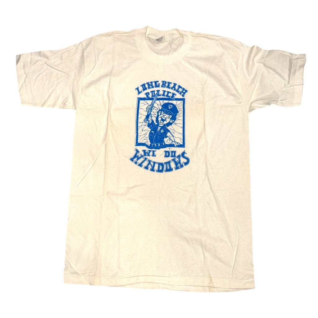 Belton - Long Beach Police We Do Windows Vintage 90s T-Shirt