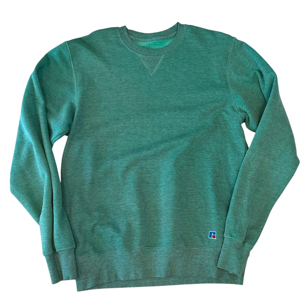 Russell Athletic - Green Vintage Y2K Essential Crewneck Sweatshirt