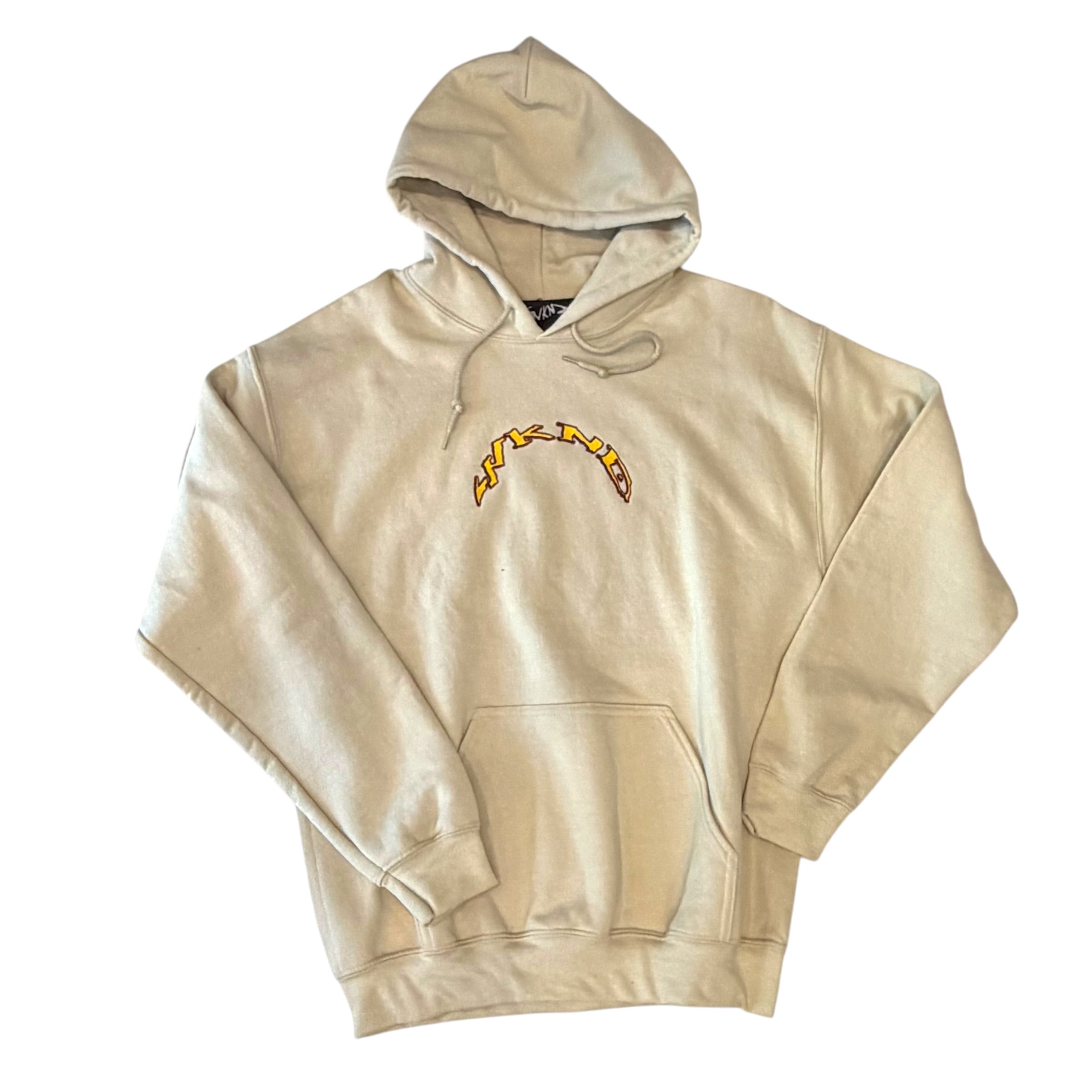 GRKND - Beige Patched Hoodie Sweatshirt