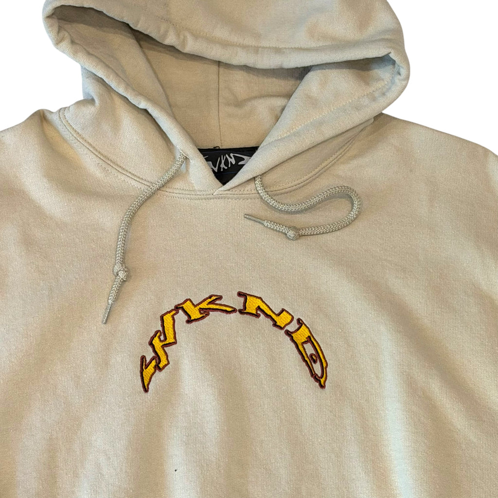 GRKND - Beige Patched Hoodie Sweatshirt