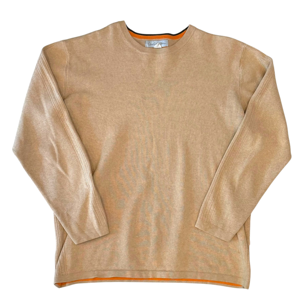 Quiksilver Edition - Tan Crewneck Knit Vintage Y2K Sweater