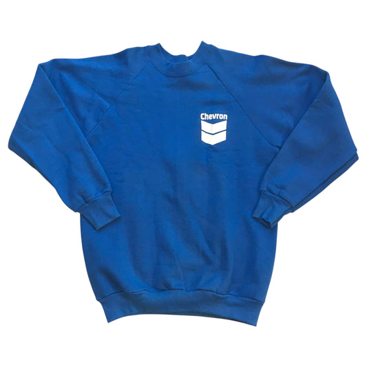 FOTL - Chevron Blue Vintage 80s Crewneck Sweatshirt