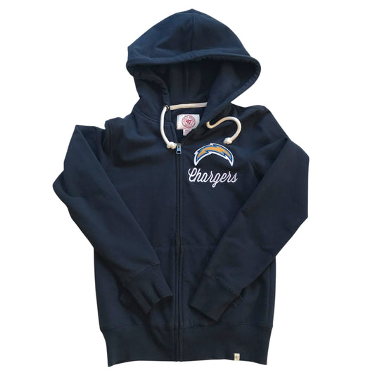 47 Brand - Los Angeles Chargers Womens Full Zip Hoodie Sweatshirt