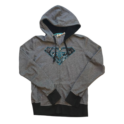 Roxy - Full Zip Vintage Y2K Womens Hoodie Sweatshirt