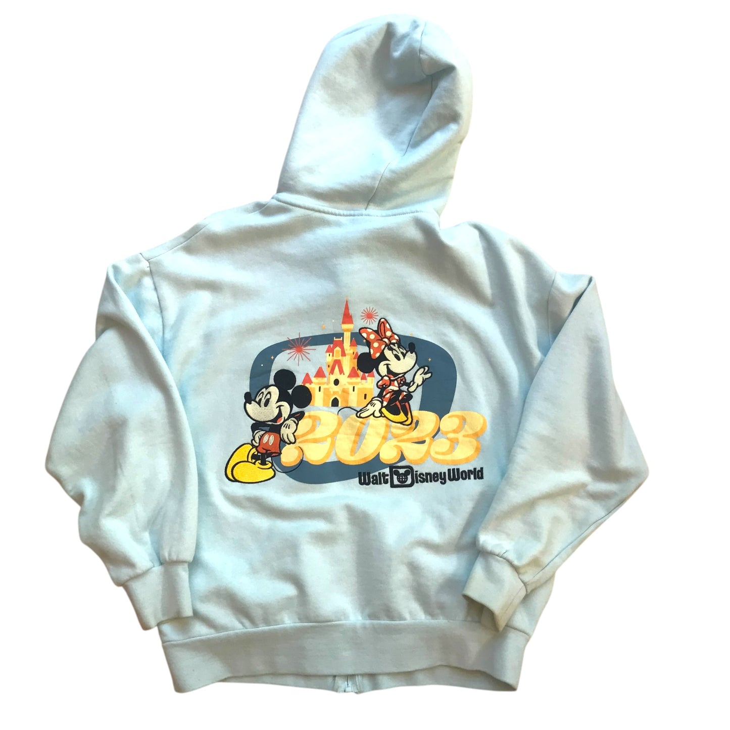 Disney - Mickey & Minnie Mouse Womens Full Zip Hoodie Sweatshirt