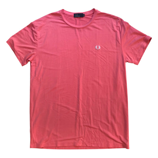 Fred Perry - Pink Embroidered T-Shirt