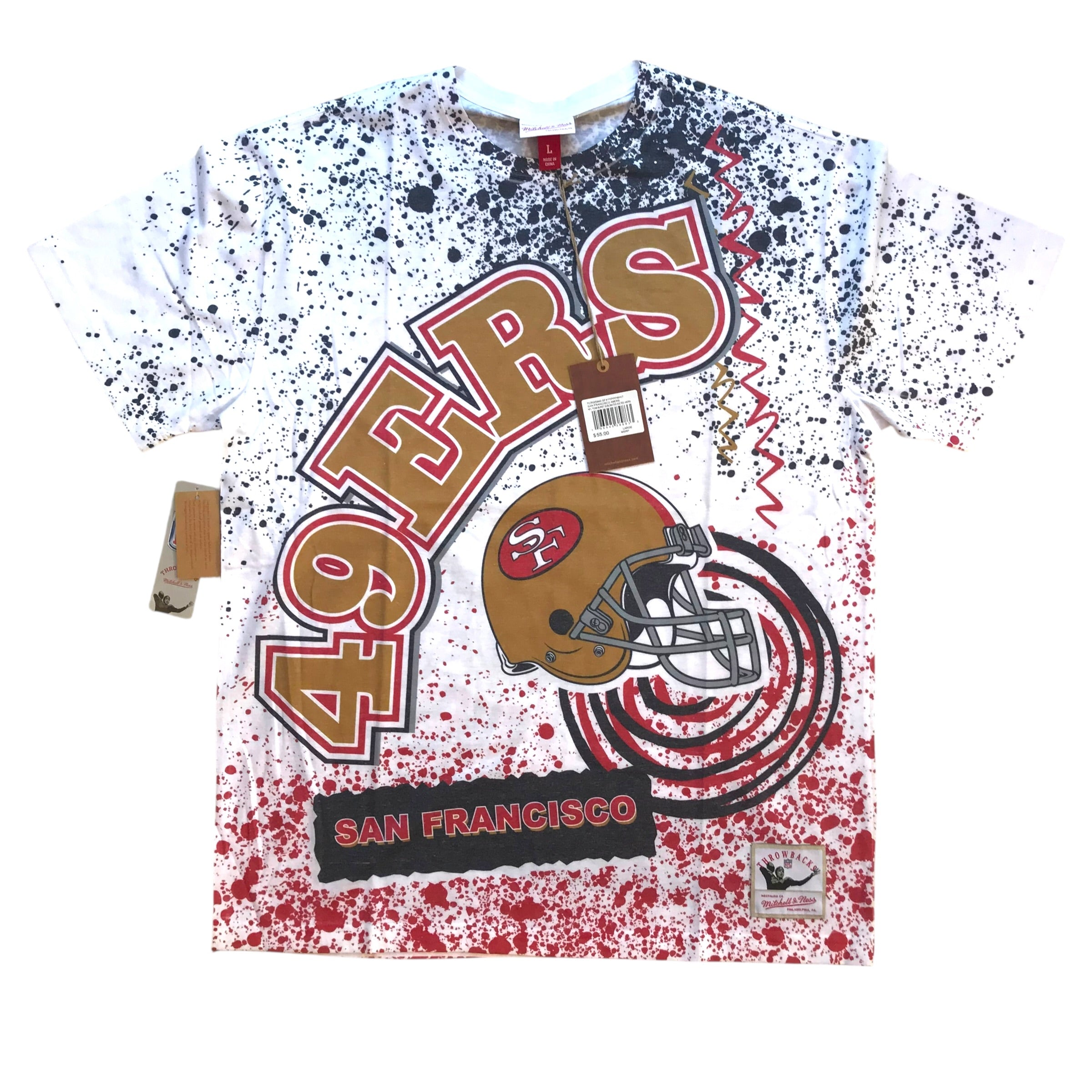 Mitchell & Ness - 49ers AOP Deadstock NWT T-Shirt