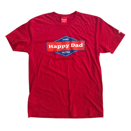Full Send - Happy Dad Red Graphic T-Shirt