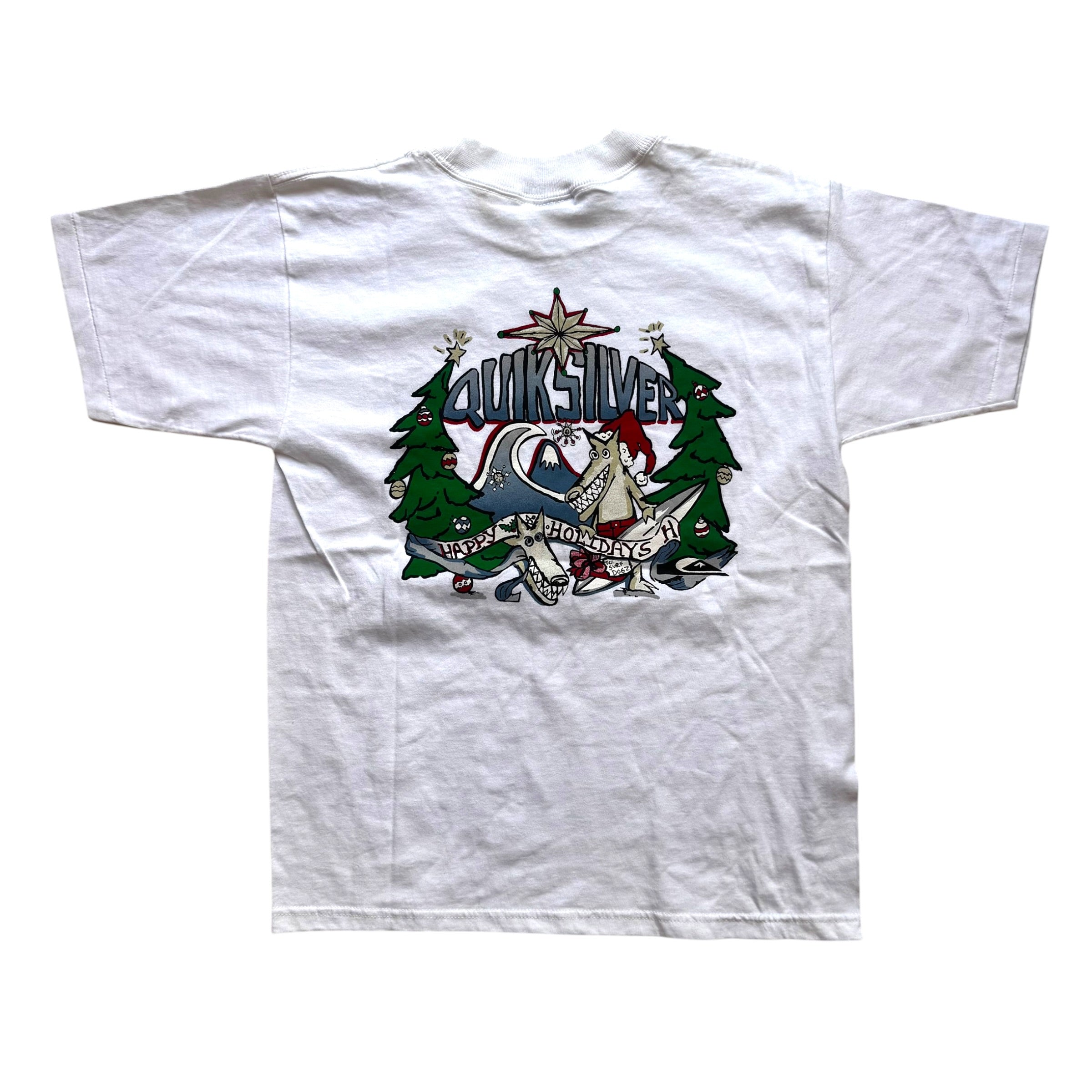 Quiksilver - Christmas Youth Graphic Vintage Y2K T-Shirt