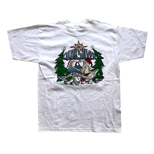 Quiksilver - Christmas Youth Graphic Vintage Y2K T-Shirt