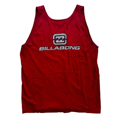 Billabong - Red Graphic Vintage 90s Tank Top Shirt